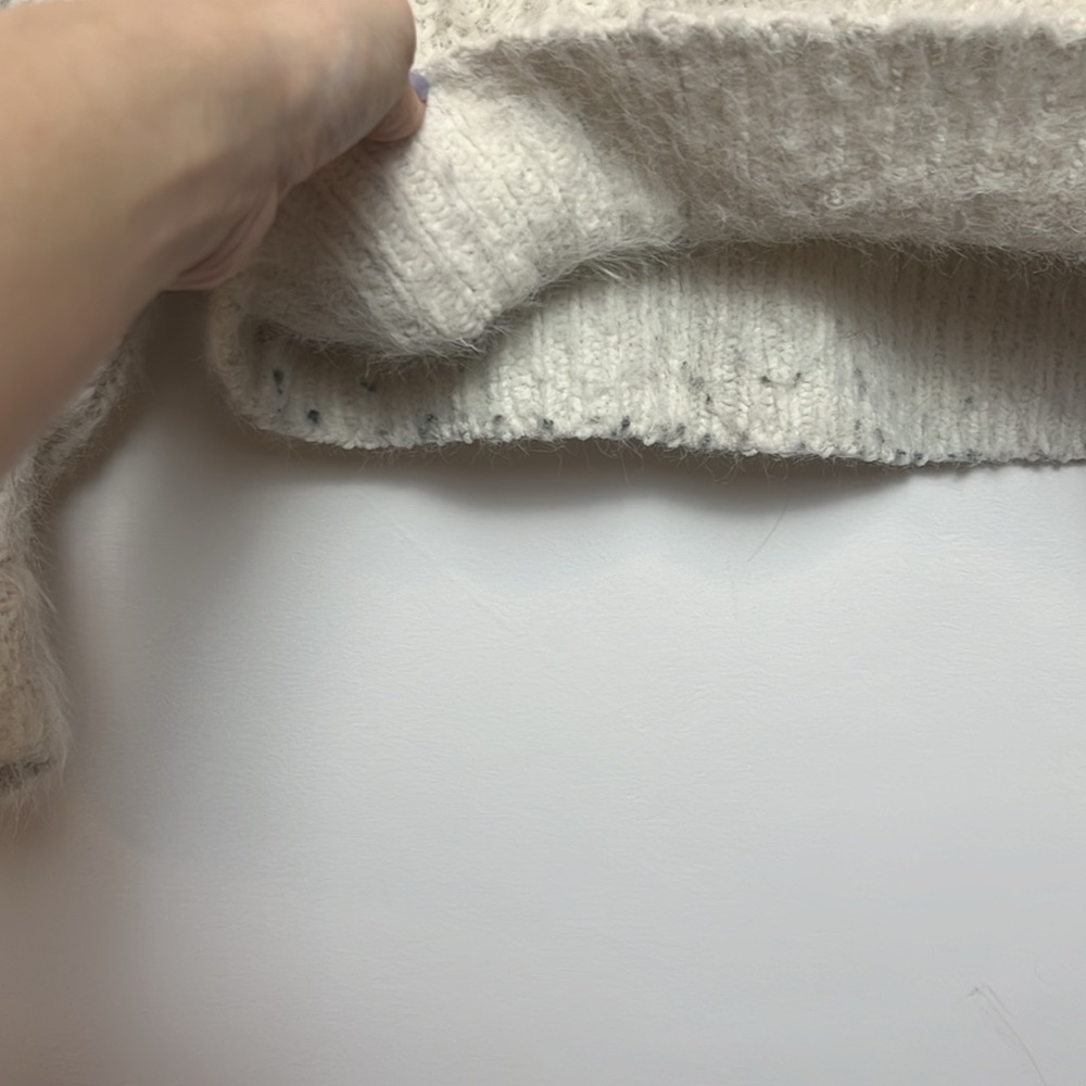 Brand: Express | Fuzzy Cowl Neck Sweater - Picture 6 of 6